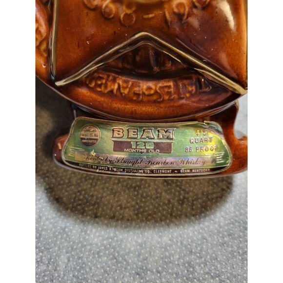 Historic Jim Beam Elks Centennial Bourbon Whiskey Bottle 1968 (empty) B.P.O.E - Picture 10 of 12